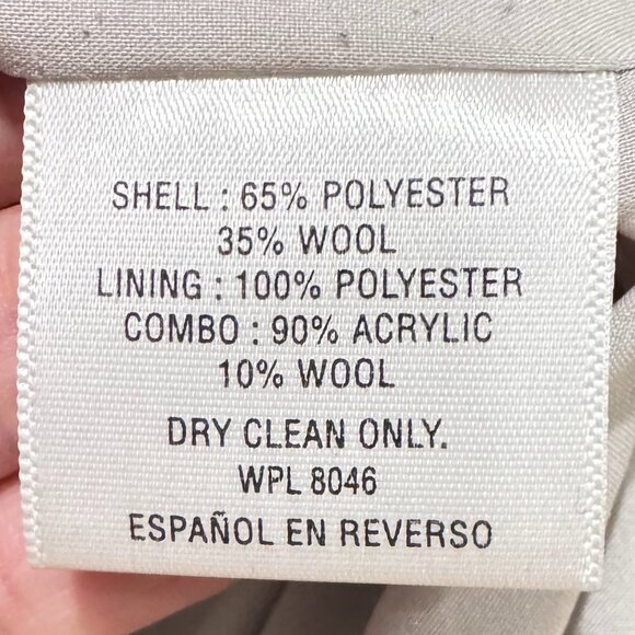 Anthropologie Maison Jules Grey Wool Blend Coat | Size S | Chic Oversized Fit - Picture 8 of 9